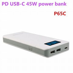 P65C QC3.0 Type-C PD Power Bank with ce rohs fcc