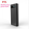 P75 multifunction power bank jump starter 12v 3a 75W (MAX) 4