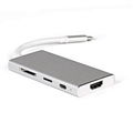 7 ports USB 3.0 hub with HDMI for type C laptops data transfer and PD charge 3