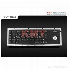 Black IP65 Kiosk Keyboard Metal Keyboard with Trackball (KMY299B-BL)