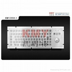 IP65 IK07 Metal Keyboard with Trackball and Fn Keys Kmy299h-1