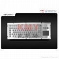 Industrial Metal Keyboard with Touchpad