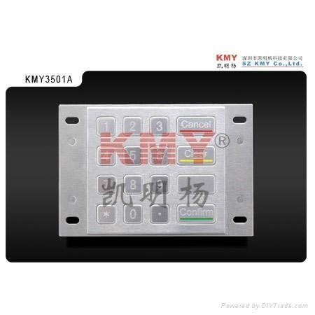 DES/TDES Encrypted metal Keypad KMY3501A