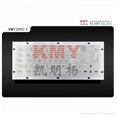 Vandal Proof IP07 metal industrial PC Keyboard KMY299C-1