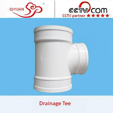 PVC-U Drainage Exhaust Lager Diameter Pipe Fittings Equal Tee