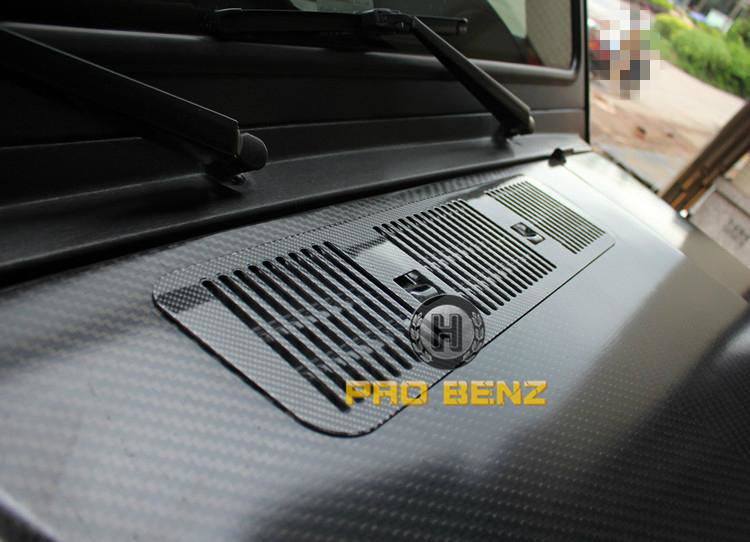 benz w463 carbon hood vents