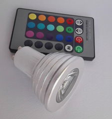 3W RGB Spotligjt with remote