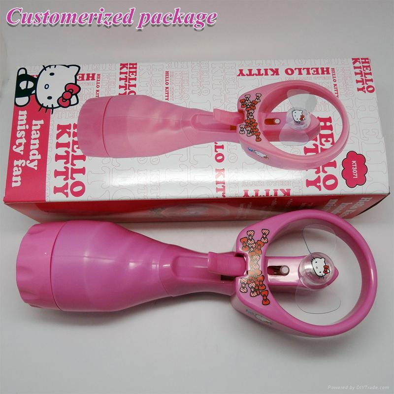 Wholesale handheld mini water spray fan 4