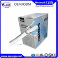 CCA utp cat6 cable 23awg 305meter good quality