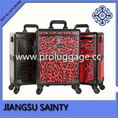 Professional makeup trolley cases with universal wheels