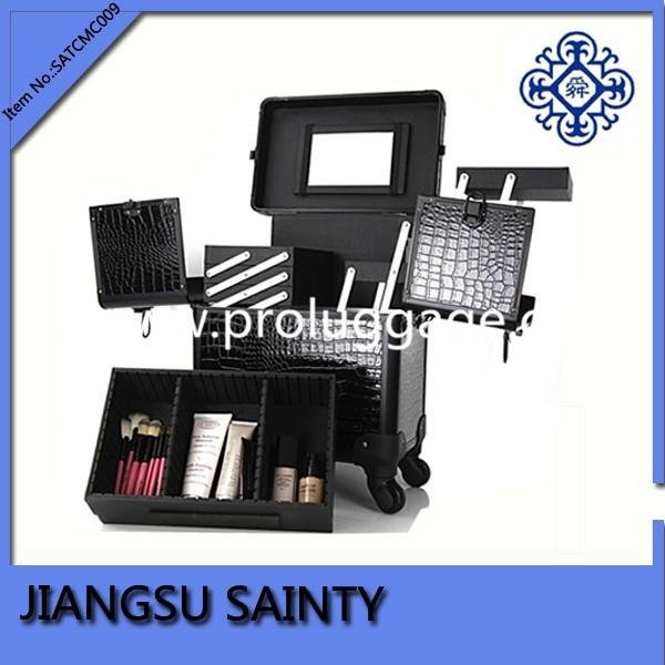 Professional makeup trolley cases with universal wheels 4