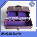 Purple color aluminum beauty case 2