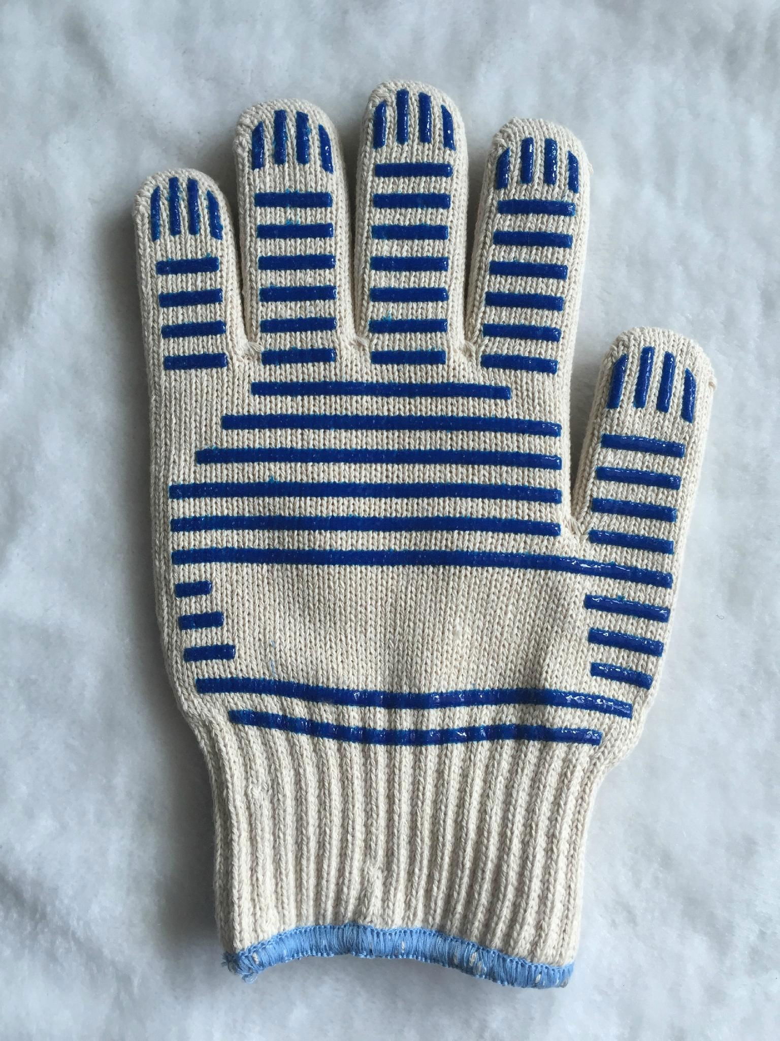 oven usage and dotted style oven usage bbq cotton glove