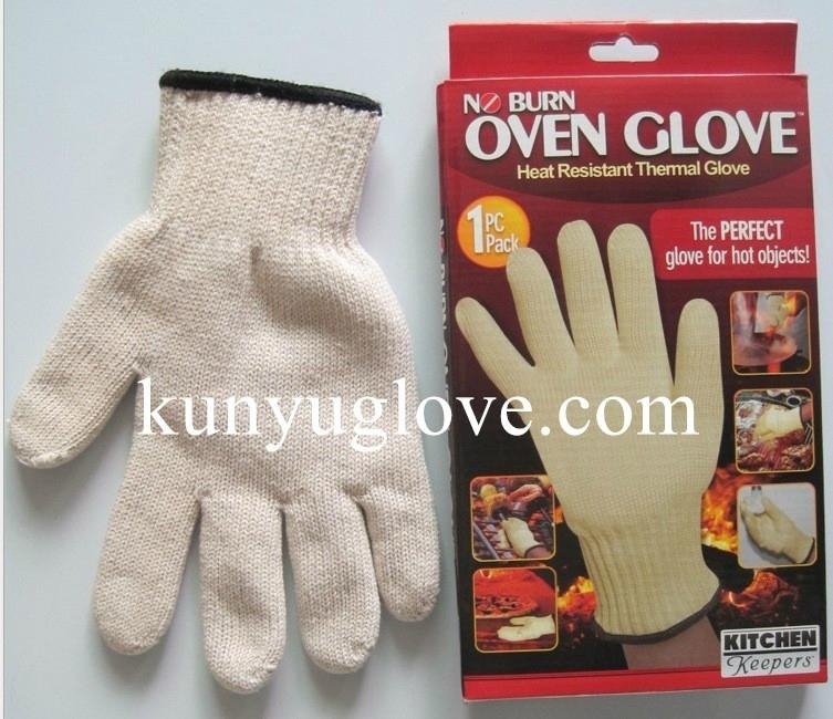 cotton oven gloves& heat resistant gloves,Silicon BBQ gloves