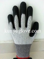 5 level cut resistant glove,dyneema glove,safety glove