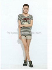 Classical 100%cotton formal ladies short pants