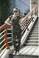 Classical military camouflage t shirt women 3