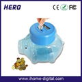 Plastic piggy bank with coin counter 4