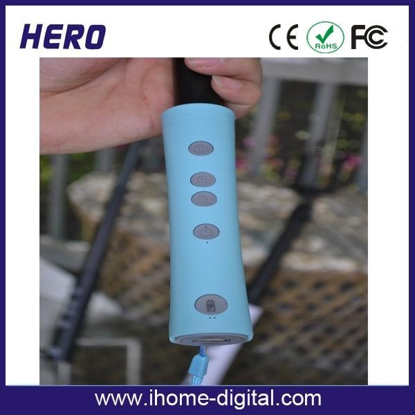 2015 hot selfie stick with power bank 4