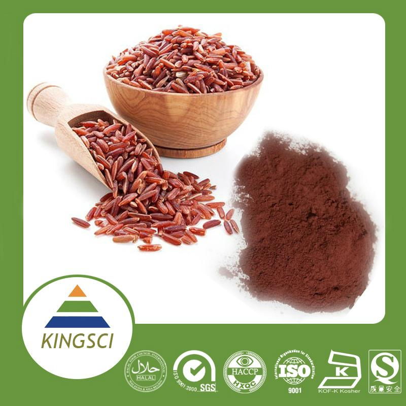 factory supply Red yeast rice extract Lovastatin/Monacolin K 5
