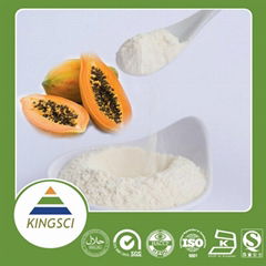 Kosher manufacturer supply  papaya enzyme papain 100% natural papaya extract