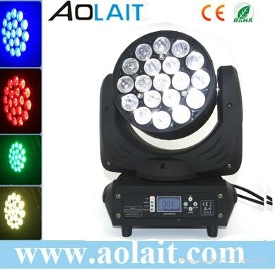 19x10 4in1 rgbw dmx zoom beam led moving head