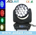 19x10 4in1 rgbw dmx zoom beam led moving