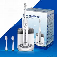 Rechargeable Sonic Power Toothbrush with UV Sanitizer