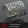 fashio steel jewelry cutout design cuff bangle 3