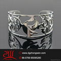 fashio steel jewelry cutout design cuff bangle 1