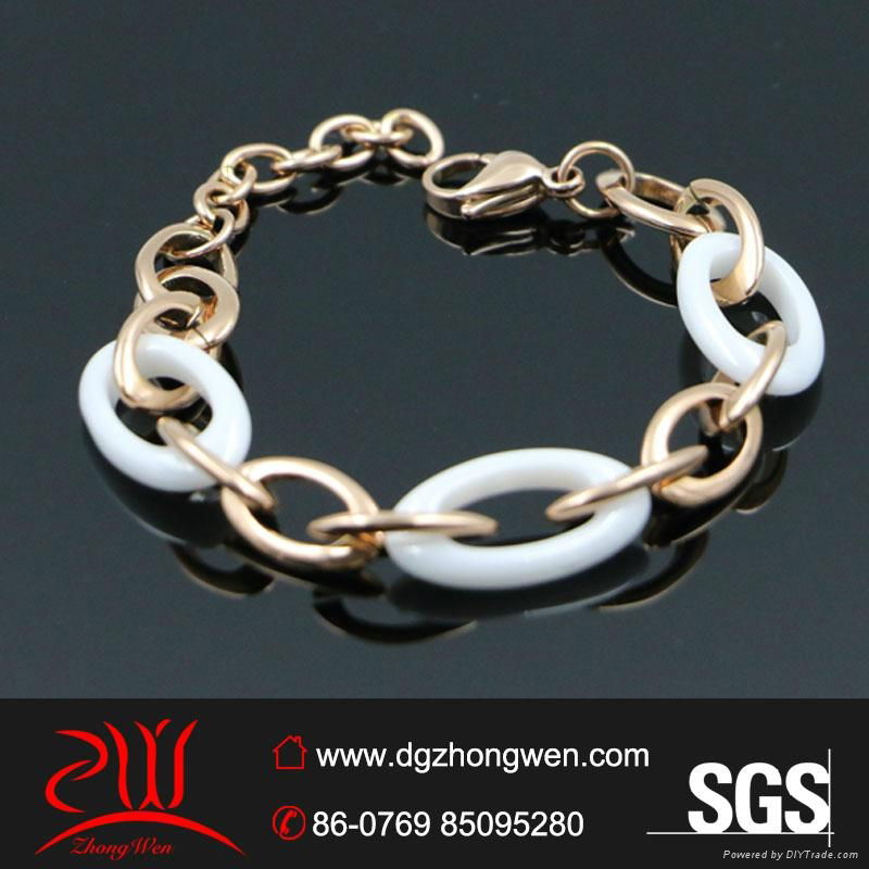 women's fashion stainless steel charms bracelet 5