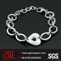 women's fashion stainless steel charms bracelet 2