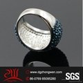 CZ diamond paved women's ring designs 4