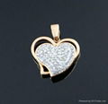 stainless steel jewelry heart charm pendant designs 1