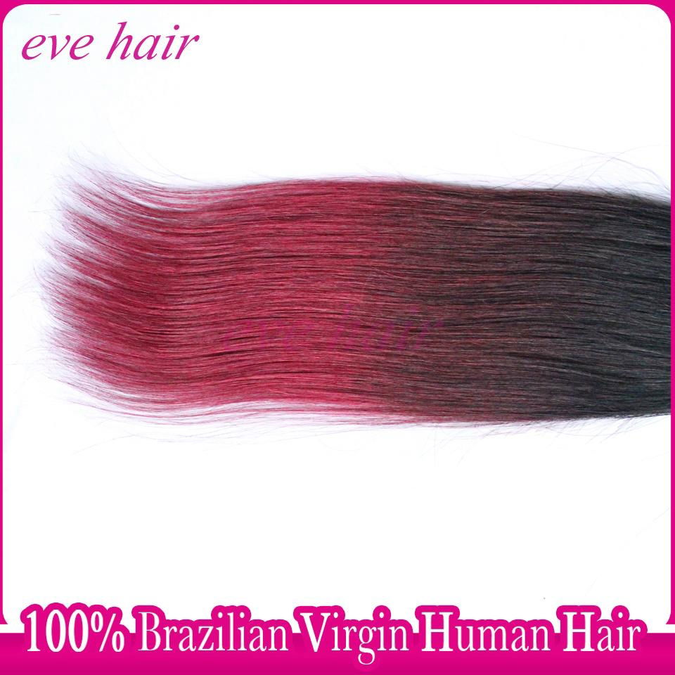 Brazilian Straight 3T1B99JBG Color 100% Unprocessed  Virgin Human Hair Extension 2