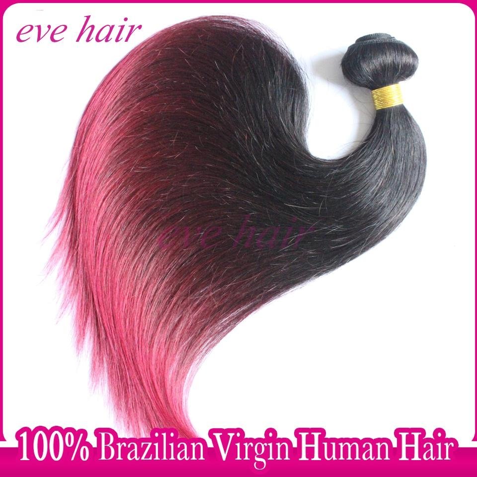 Brazilian Straight 3T1B99JBG Color 100% Unprocessed  Virgin Human Hair Extension