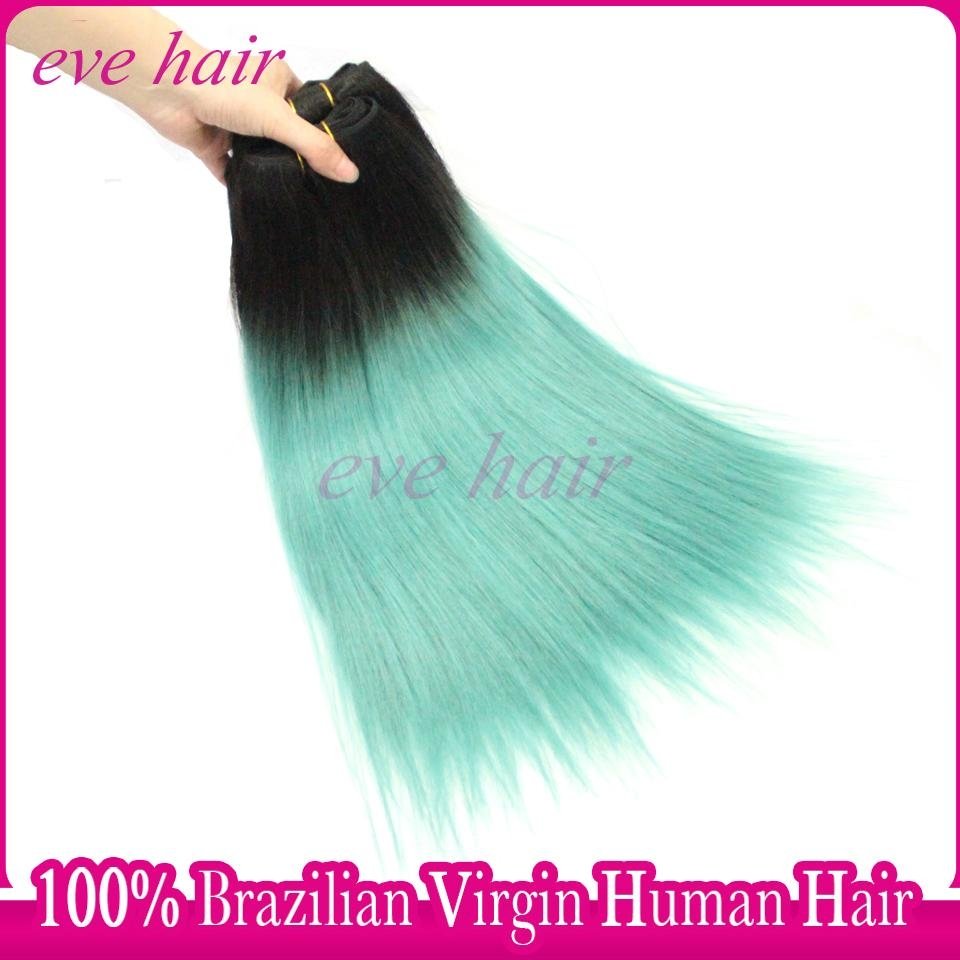 Hot Sale OTGREEN Color Brazilian Straight 100% Virgin Human Hair Extension 2