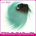 Hot Sale OTGREEN Color Brazilian Straight 100% Virgin Human Hair Extension 5