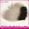 Silky Straight 1B Grey Color 100% Virgin Human Hair Weave OTSilver Hair 3