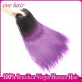 Purple Hair Silky Straight 100% Unprocessed Virgin Human Hair Extension 2