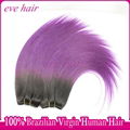 Purple Hair Silky Straight 100% Unprocessed Virgin Human Hair Extension 3