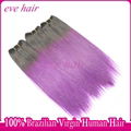 Purple Hair Silky Straight 100% Unprocessed Virgin Human Hair Extension 4