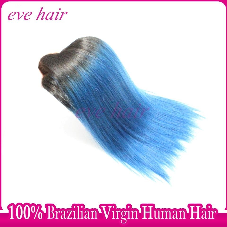 New Arrival OTBlue Hair Brazilian Straight Virgin Human Hair Weave 2