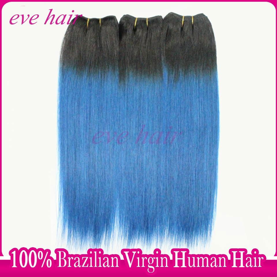 New Arrival OTBlue Hair Brazilian Straight Virgin Human Hair Weave