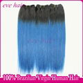 New Arrival OTBlue Hair Brazilian Straight Virgin Human Hair Weave 1