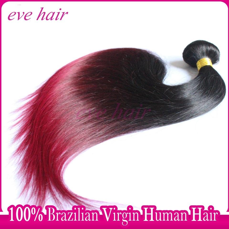 Brazilian Straight 3T1B99JBG Color 100% Unprocessed  Virgin Human Hair Extension 4
