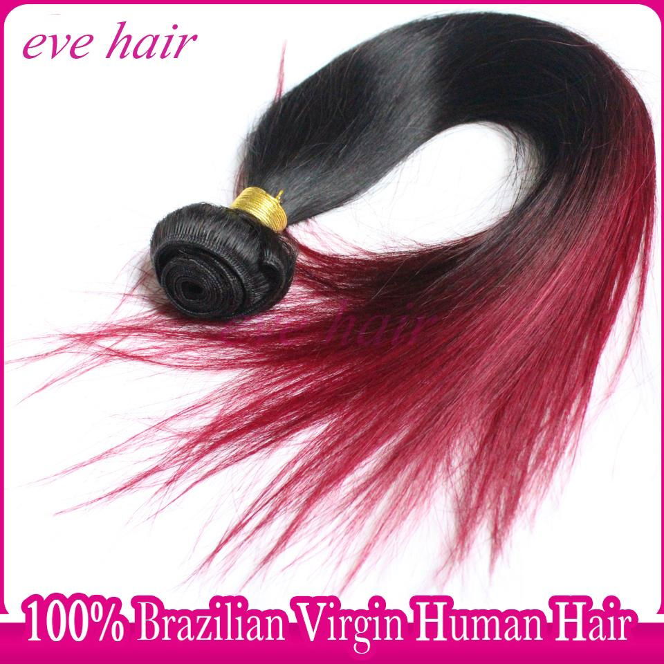 Brazilian Straight 3T1B99JBG Color 100% Unprocessed  Virgin Human Hair Extension 5