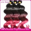 Brazilian Body Wave 3T1B99JBG 100% Virgin Human Hair Extension 1