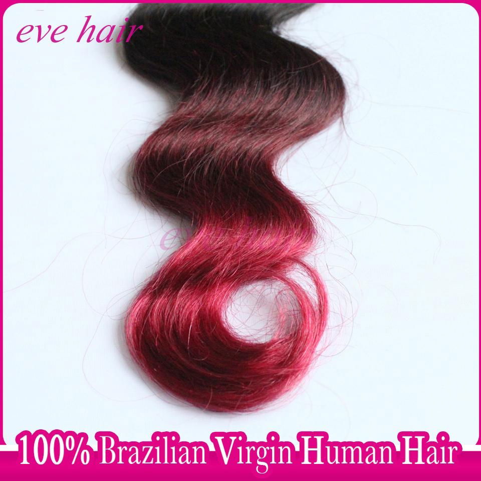 Brazilian Body Wave 3T1B99JBG 100% Virgin Human Hair Extension 4