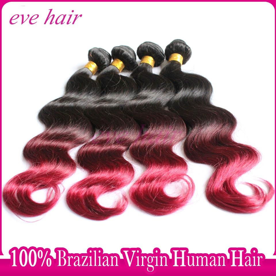 Brazilian Body Wave 3T1B99JBG 100% Virgin Human Hair Extension 5